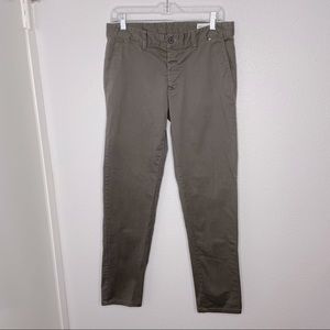 Denim Co. Military Green Gray Canvas Pants in size 33 x 32